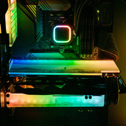 Staring at Something Far Away RGB GPU Support Bracket - Perphotal - V1Tech