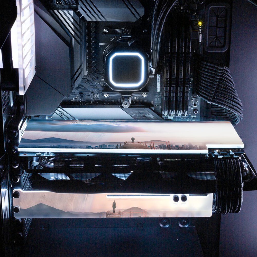 Staring at Something Far Away RGB GPU Support Bracket - Perphotal - V1Tech