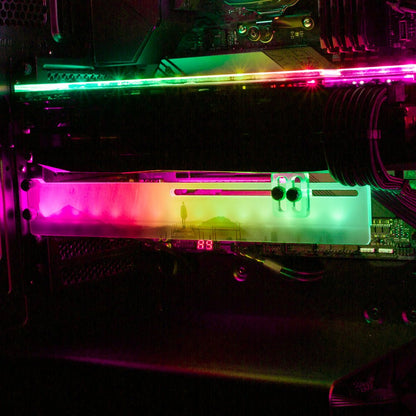 Staring at Something Far Away RGB GPU Support Bracket - Perphotal - V1Tech