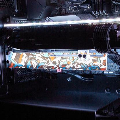 Sticker Doper RGB GPU Support Bracket - Dune Haggar - V1Tech