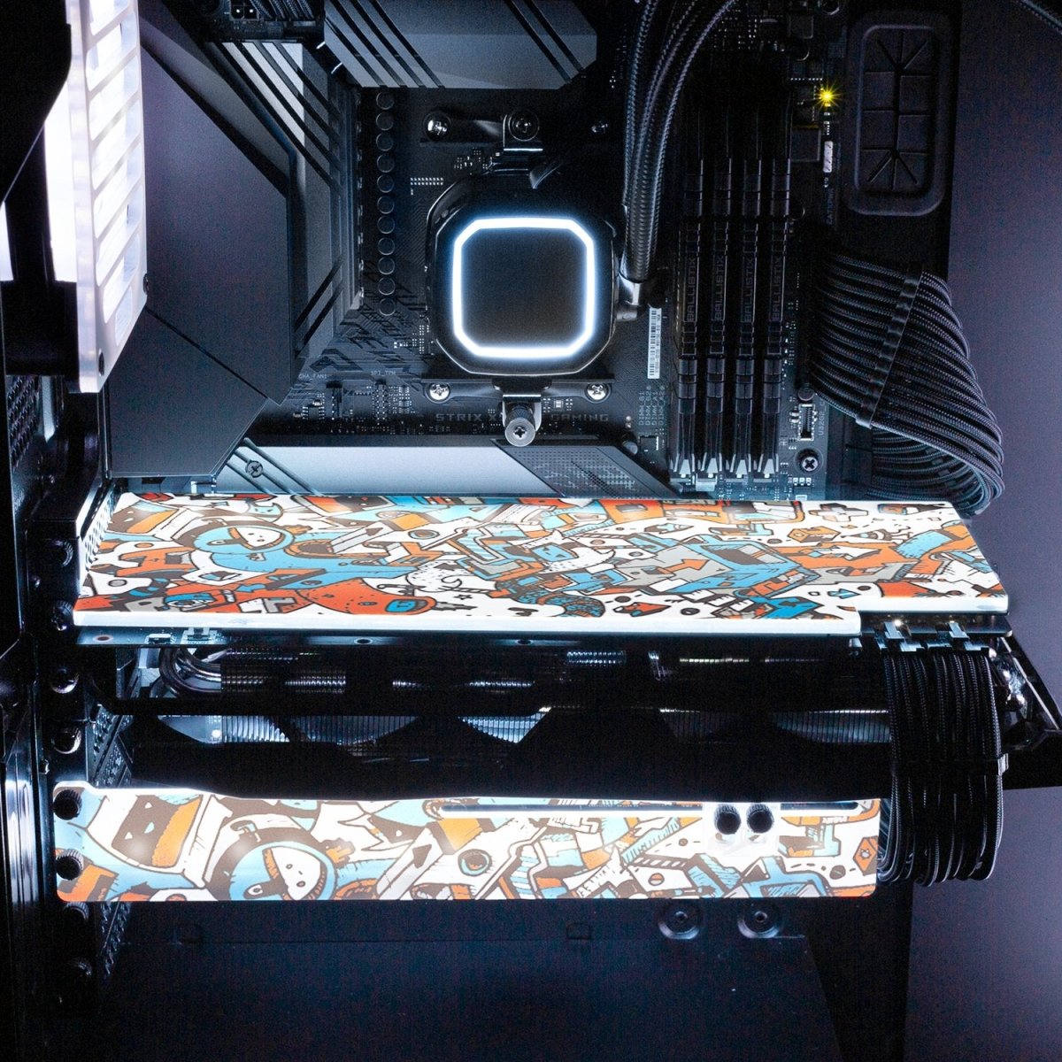 Sticker Doper RGB GPU Support Bracket - Dune Haggar - V1Tech