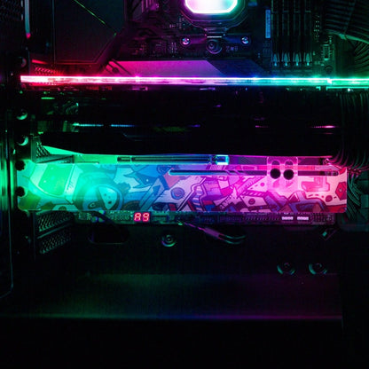 Sticker Doper RGB GPU Support Bracket - Dune Haggar - V1Tech