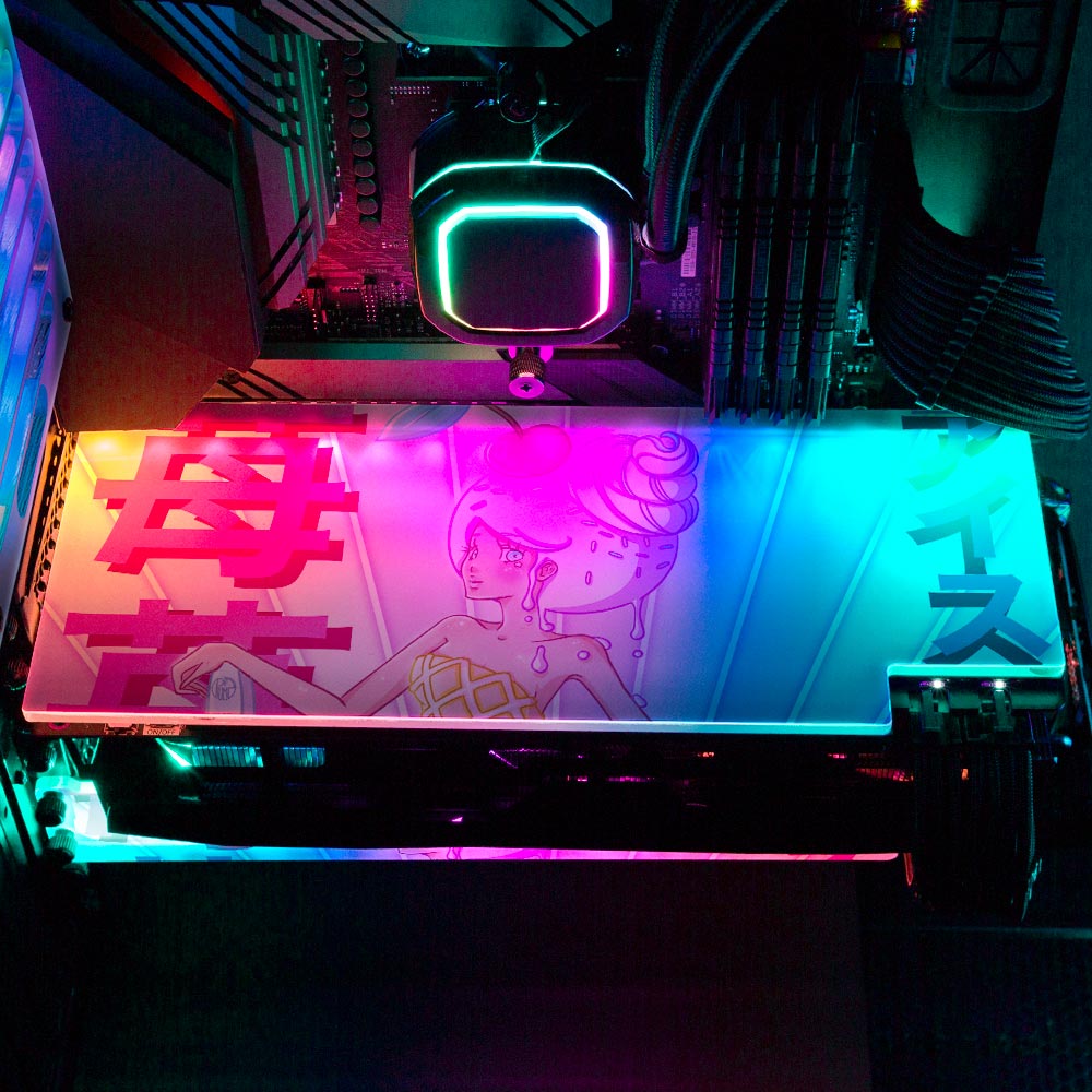 Strawberry Scent RGB GPU Backplate - Piumeli - V1Tech