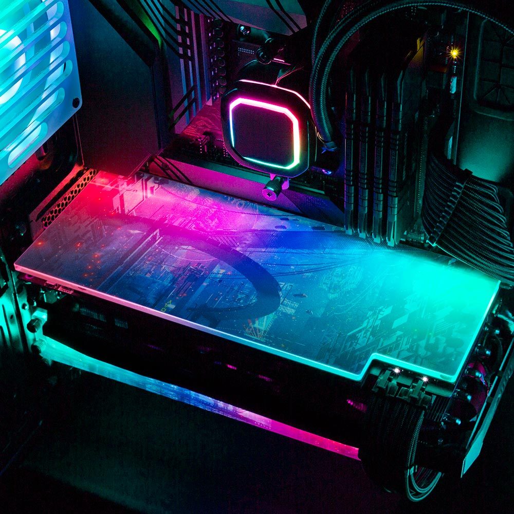 Suburban Nights RGB GPU Backplate - Dan Giuz - V1Tech