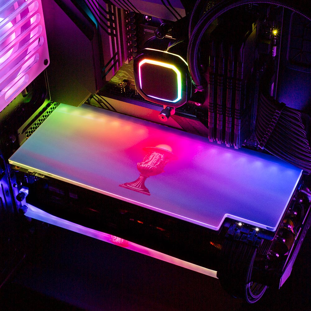 Sunset in Ancient Times RGB GPU Backplate - Spectacular.way - V1Tech