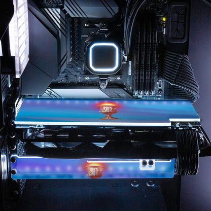 Sunset in Ancient Times RGB GPU Backplate - Spectacular.way - V1Tech