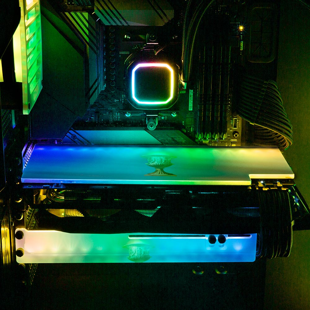 Sunset in Ancient Times RGB GPU Backplate - Spectacular.way - V1Tech