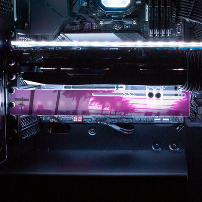 Sunset R34 RGB GPU Support Bracket - Skie Graphic Studio - V1Tech