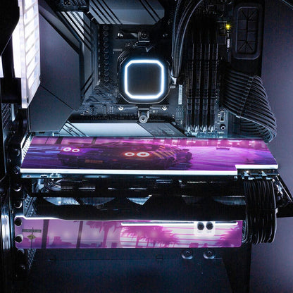 Sunset R34 RGB GPU Support Bracket - Skie Graphic Studio - V1Tech