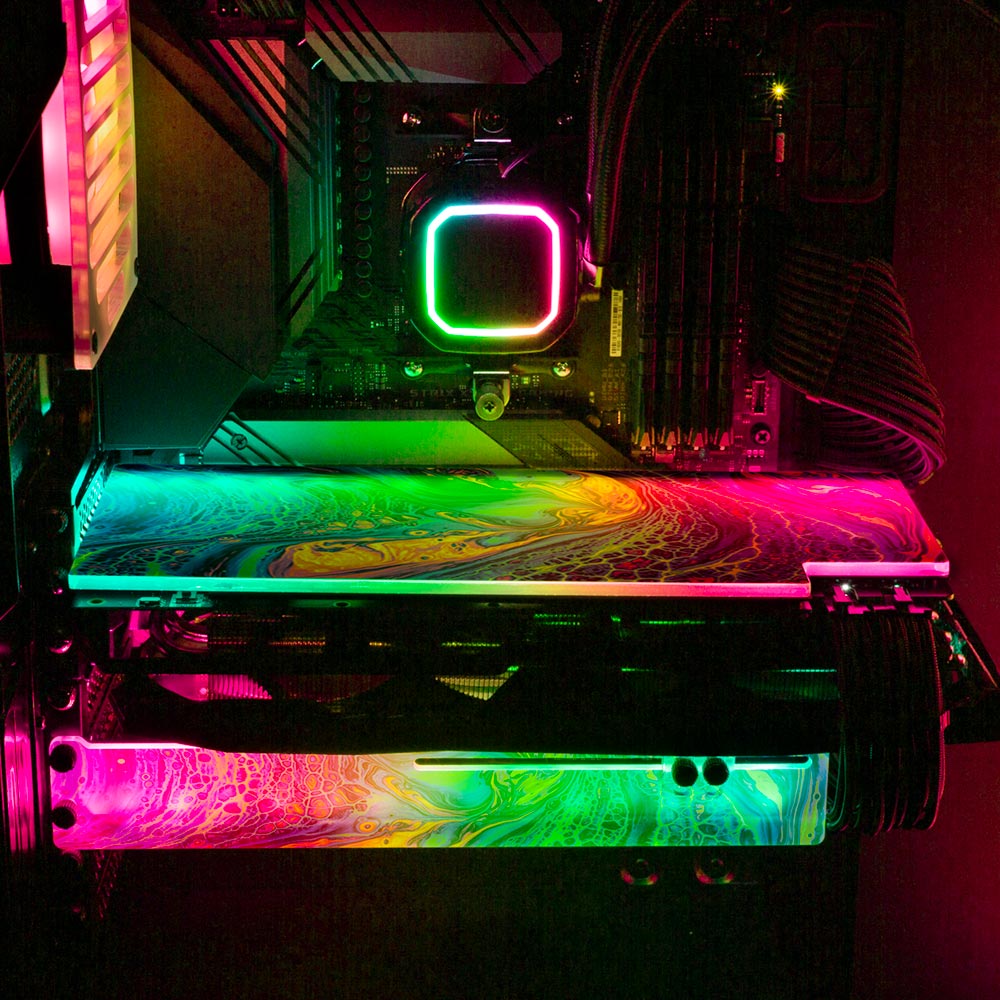 Sweetest Devotion RGB GPU Backplate - Geoglyser - V1Tech