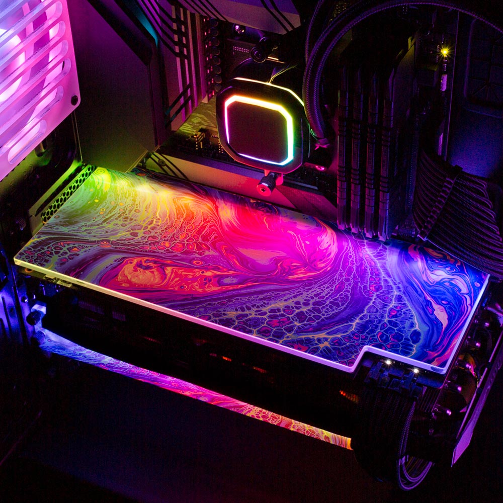 Sweetest Devotion RGB GPU Backplate - Geoglyser - V1Tech