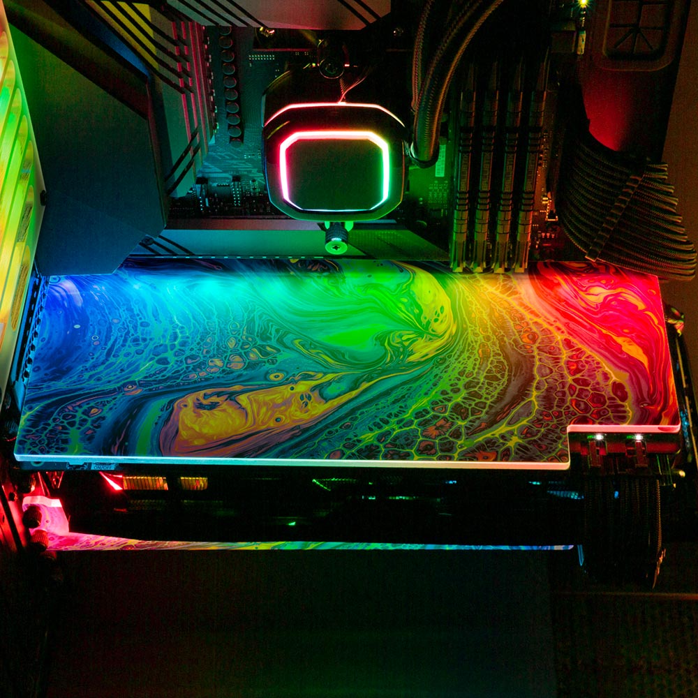 Sweetest Devotion RGB GPU Backplate - Geoglyser - V1Tech