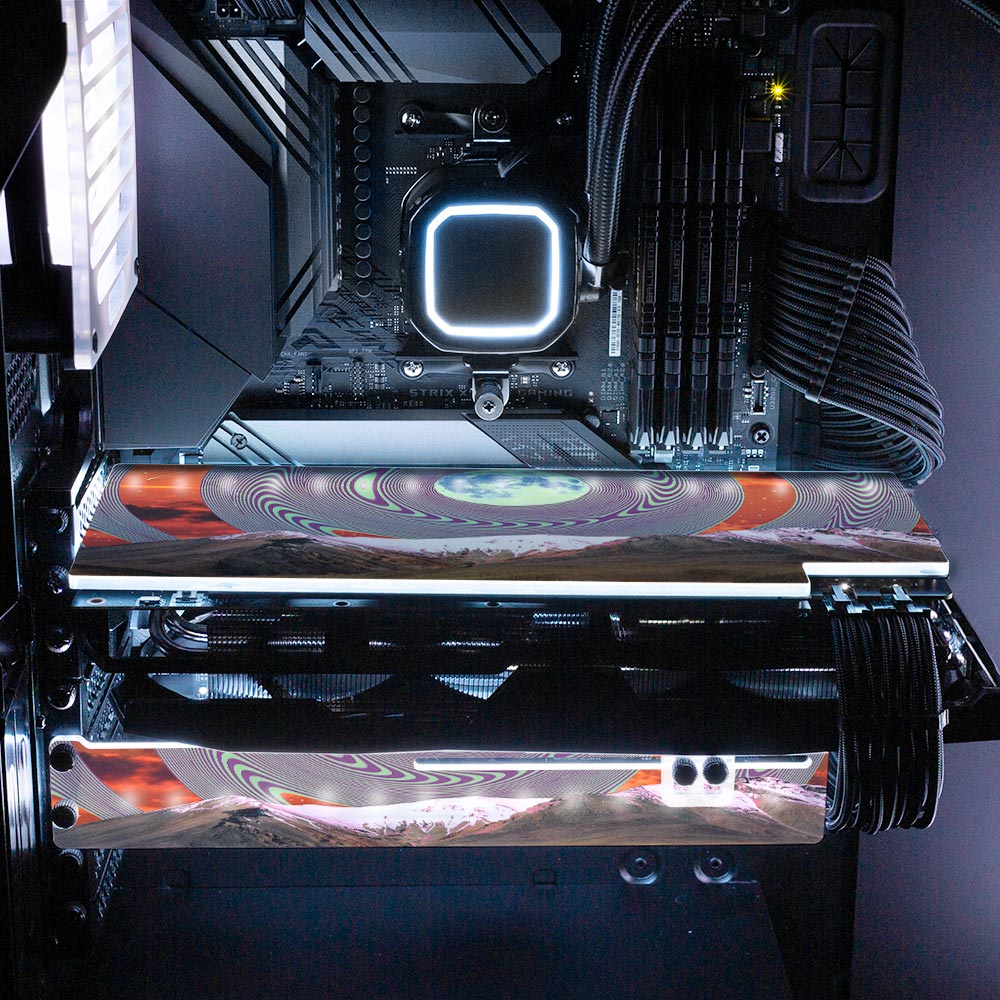 Swimming RGB GPU Backplate - Cajuca Art - V1Tech