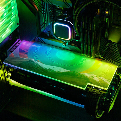 Swimming RGB GPU Backplate - Cajuca Art - V1Tech