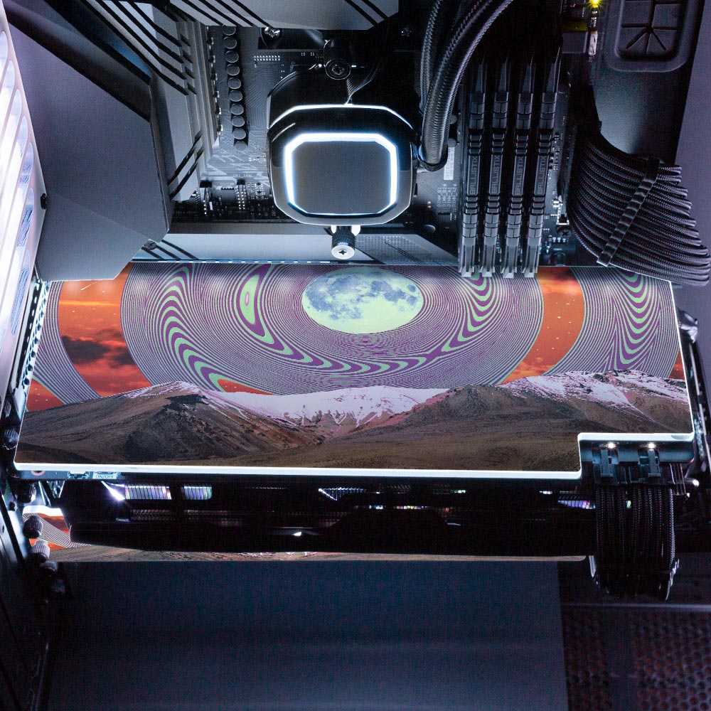 Swimming RGB GPU Backplate - Cajuca Art - V1Tech