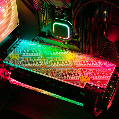 Synth Pop RGB GPU Backplate - Javilostcontrol - V1Tech