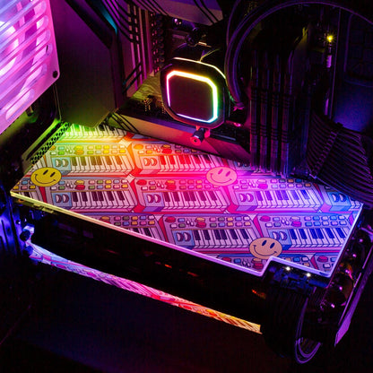 Synth Pop RGB GPU Backplate - Javilostcontrol - V1Tech