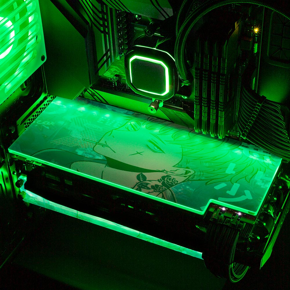 Tatted Up Anime RGB GPU Backplate - YacilArt - V1Tech