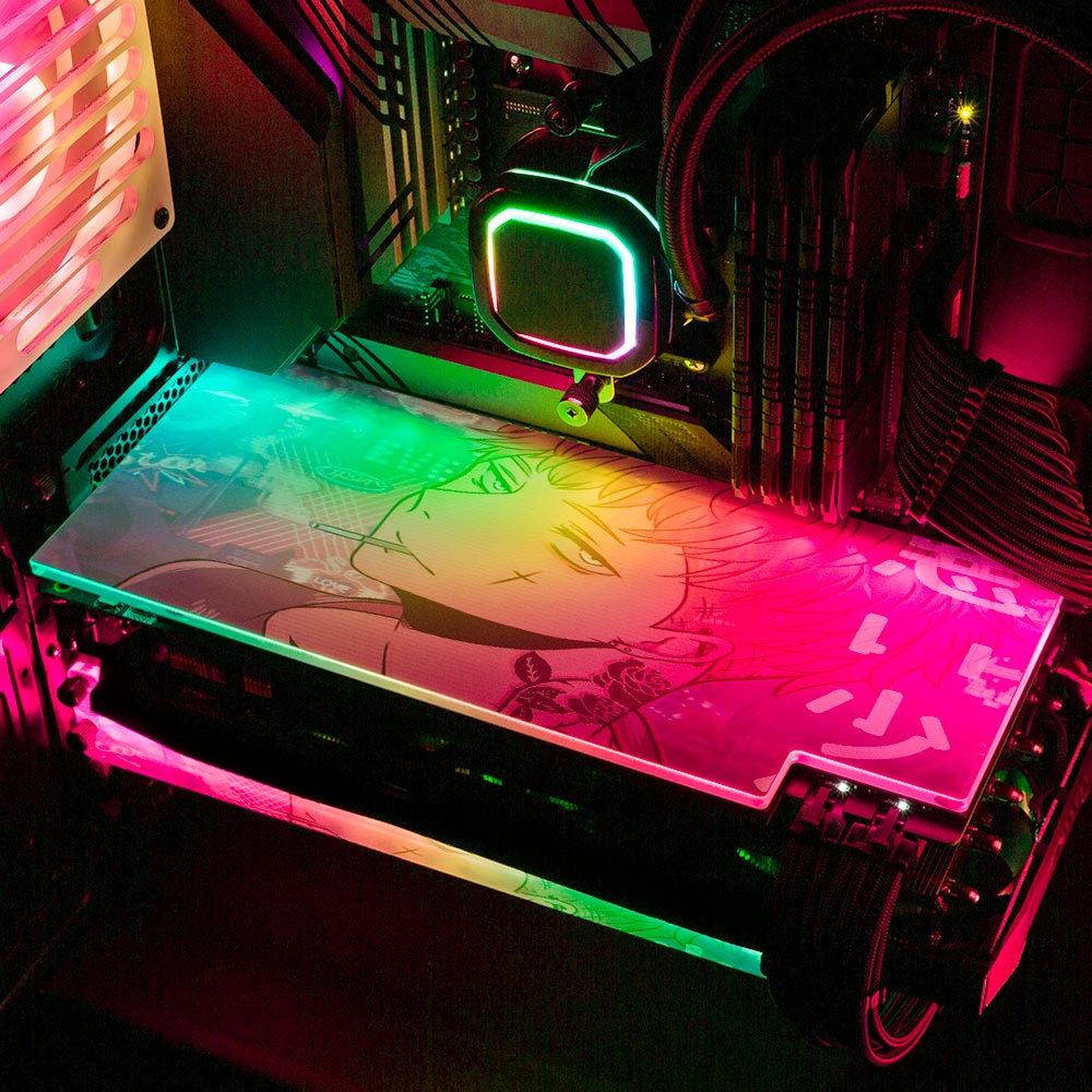 Tatted Up Anime RGB GPU Backplate - YacilArt - V1Tech