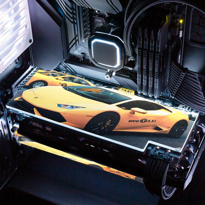 Taxi Lambo RGB GPU Backplate