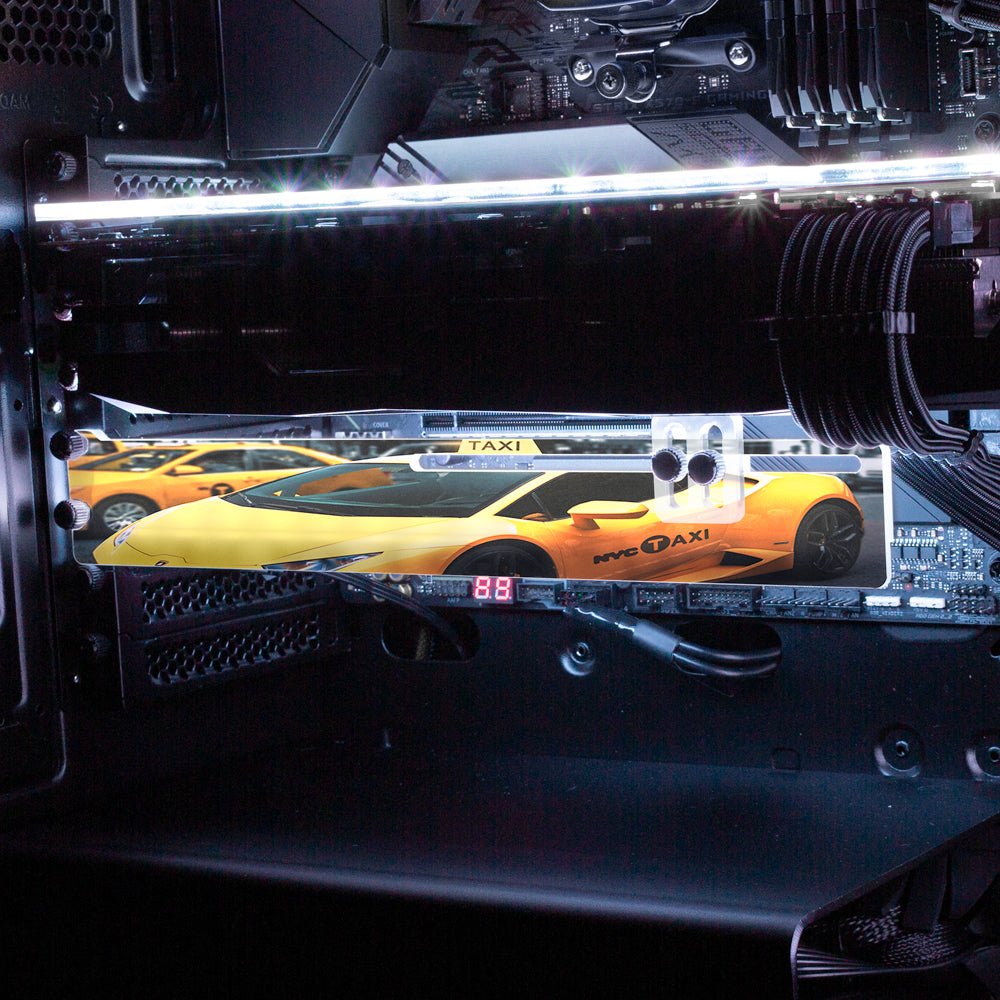 Taxi Lambo RGB GPU Support Bracket - Nogar007 - V1Tech