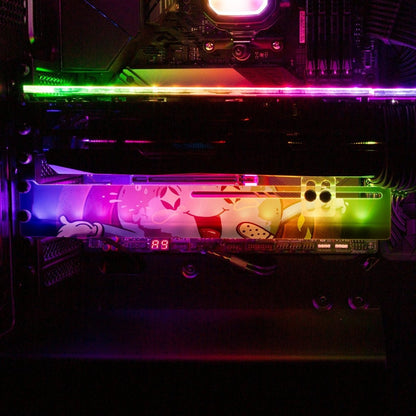 That's All Folks RGB GPU Support Bracket - Vincent Trinidad Art - V1Tech