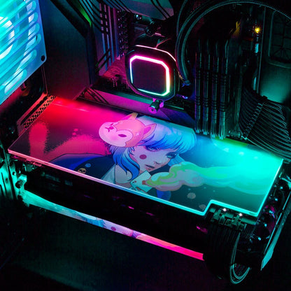 The Ace Girl RGB GPU Backplate - HeyMoonly - V1Tech