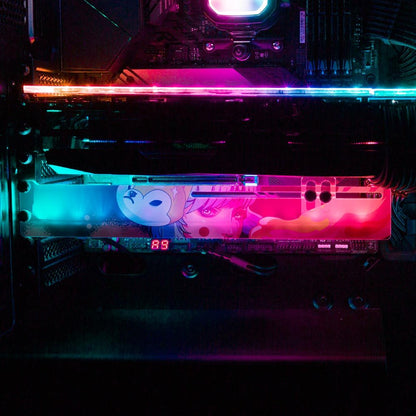 The Ace Girl RGB GPU Support Bracket - HeyMoonly - V1Tech