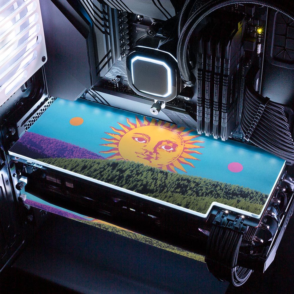 The Awakening of the Sun RGB GPU Backplate - Spectacular.way - V1Tech