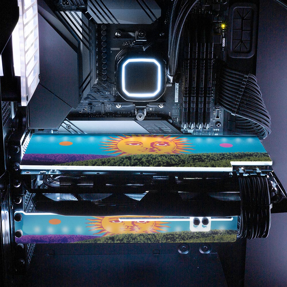 The Awakening of the Sun RGB GPU Backplate - Spectacular.way - V1Tech