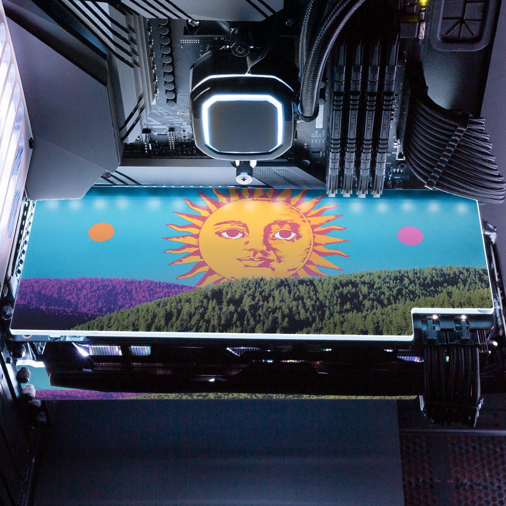 The Awakening of the Sun RGB GPU Backplate - Spectacular.way - V1Tech