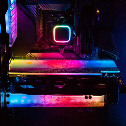 The Awakening of the Sun RGB GPU Backplate - Spectacular.way - V1Tech