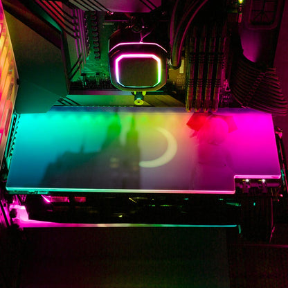 The Cathedral RGB GPU Backplate - Ghost Data - V1Tech