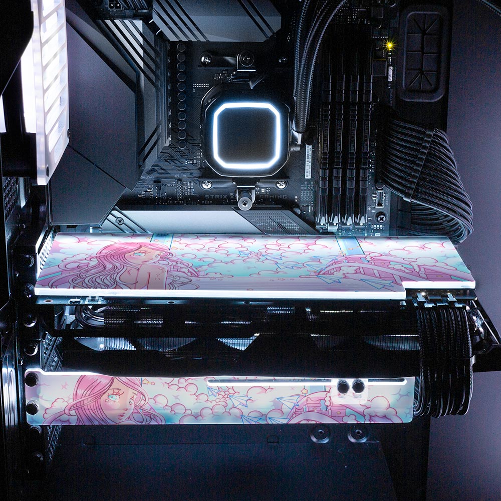 The Crescent Gate RGB GPU Backplate - Piumeli - V1Tech