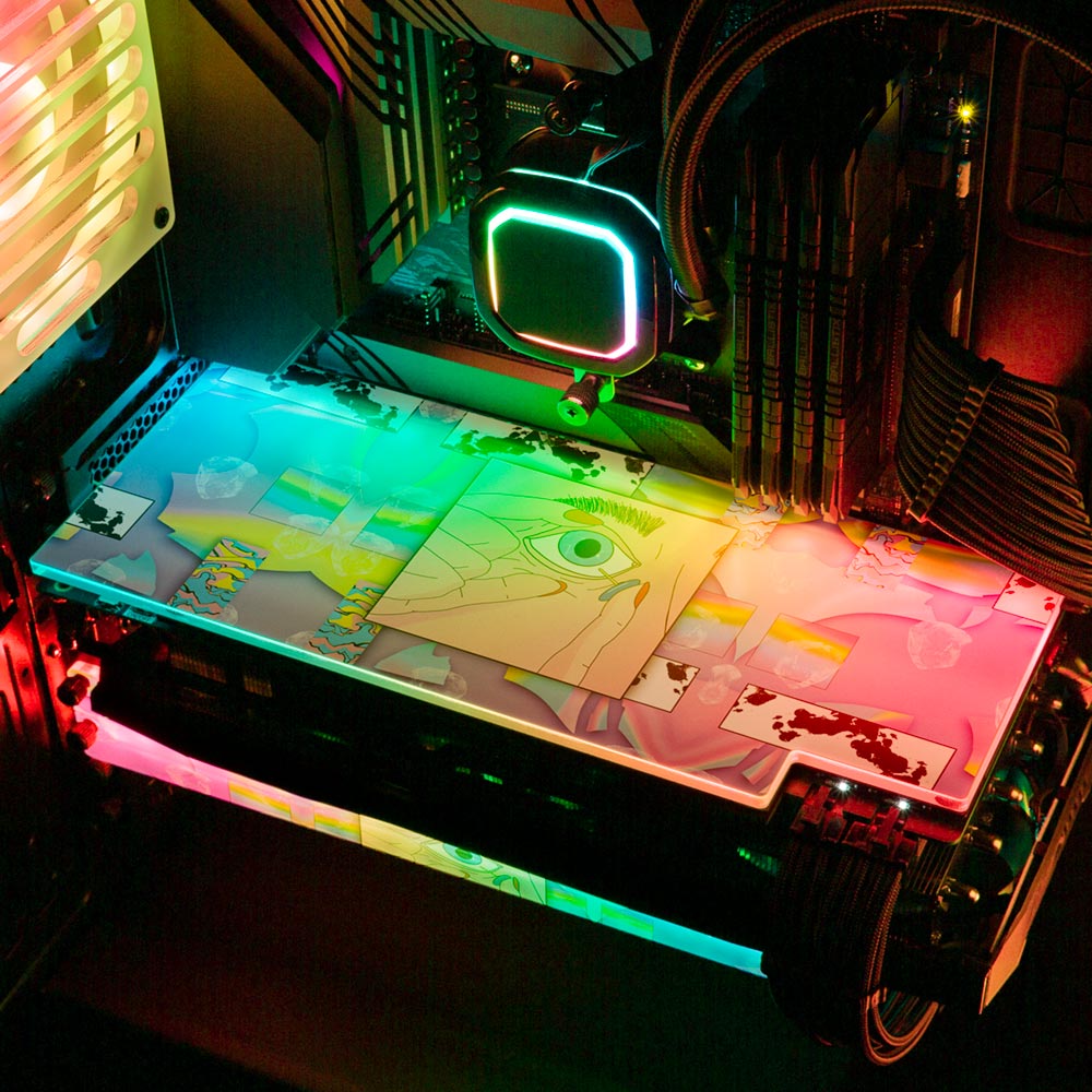 The Eye RGB GPU Backplate - Javilostcontrol - V1Tech