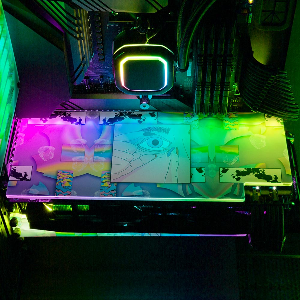 The Eye RGB GPU Backplate - Javilostcontrol - V1Tech