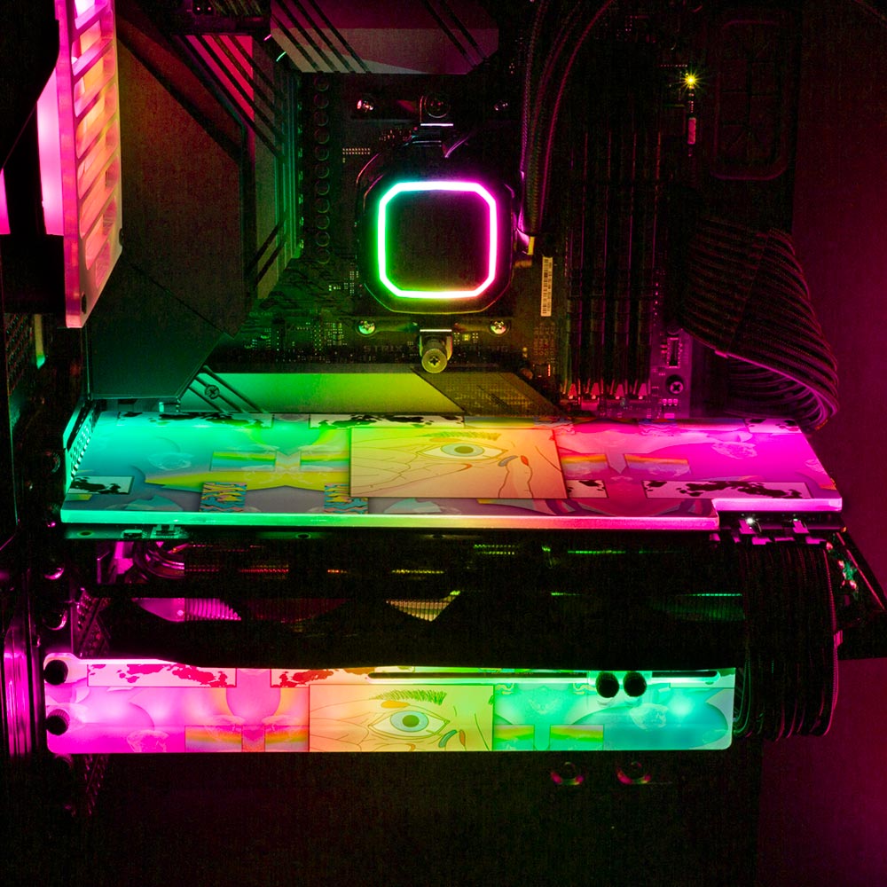 The Eye RGB GPU Backplate - Javilostcontrol - V1Tech