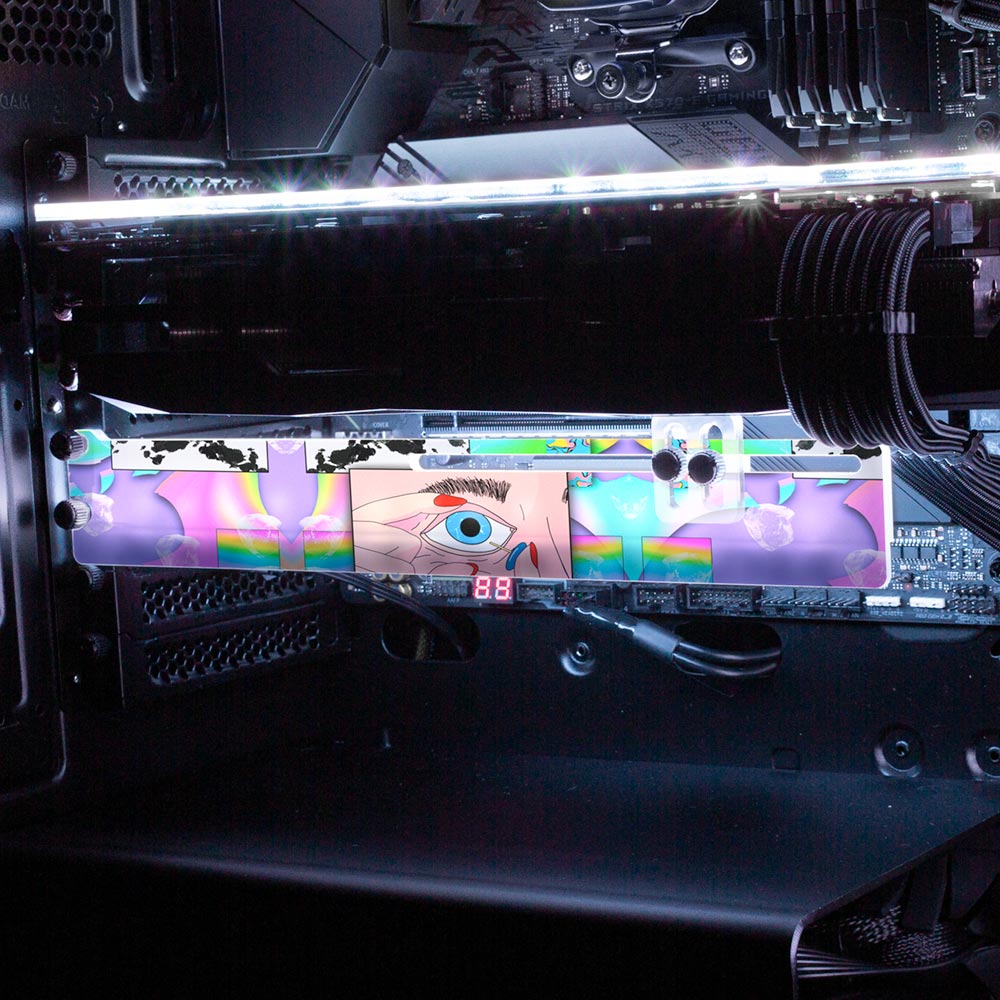 The Eye RGB GPU Support Bracket - Javilostcontrol - V1Tech