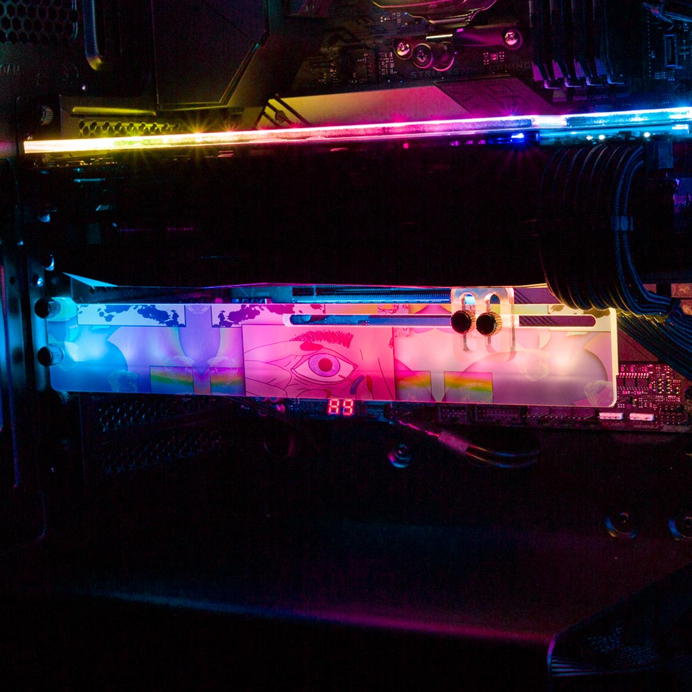 The Eye RGB GPU Support Bracket - Javilostcontrol - V1Tech