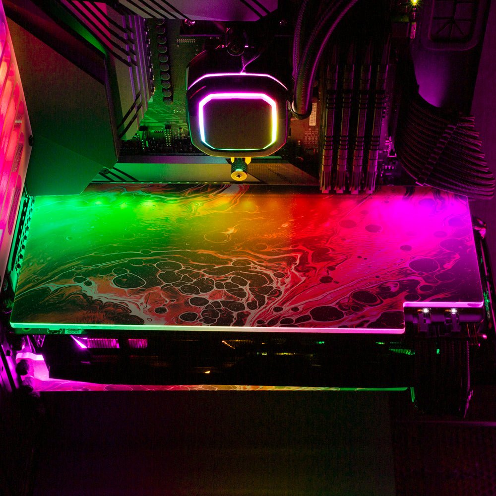 The Great Deceiver RGB GPU Backplate - Maalavidaa - V1Tech