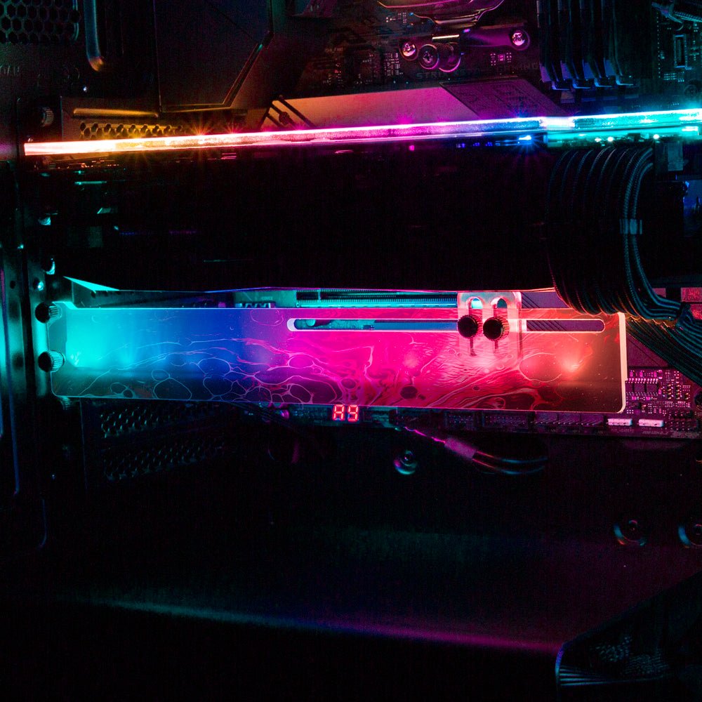 The Great Deceiver RGB GPU Support Bracket - Maalavidaa - V1Tech