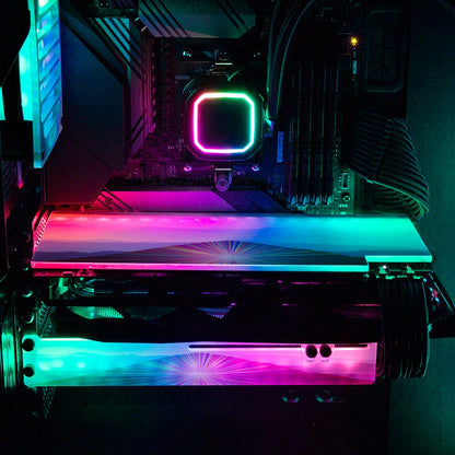 The Holy Mountain RGB GPU Backplate - Cajuca Art - V1Tech