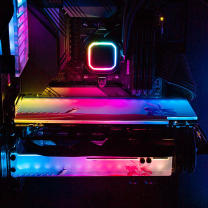 The Lost Penguin RGB GPU Backplate - Spectacular.way - V1Tech