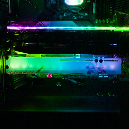 The Lost Penguin RGB GPU Support Bracket - Spectacular.way - V1Tech