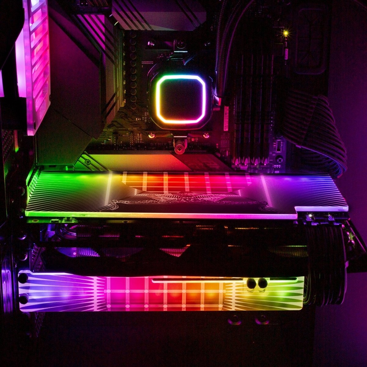 The Mandela Effect RGB GPU Backplate - Tankuss - V1Tech