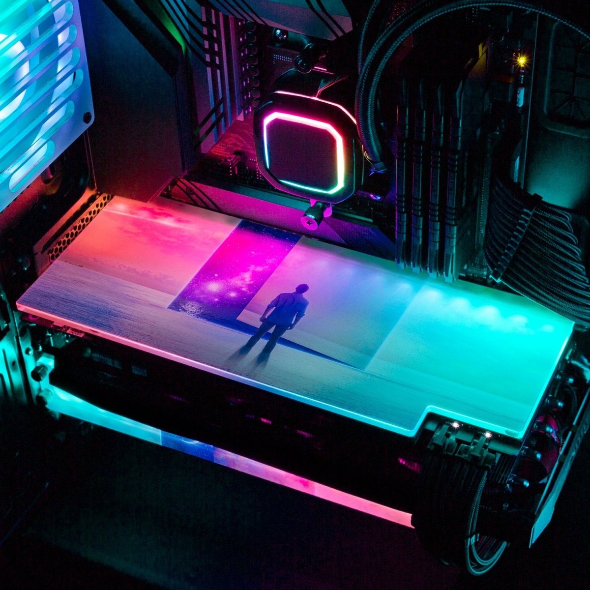 The Nights Door RGB GPU Backplate - Perphotal - V1Tech