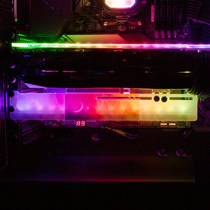 The Nights Door RGB GPU Support Bracket - Perphotal - V1Tech