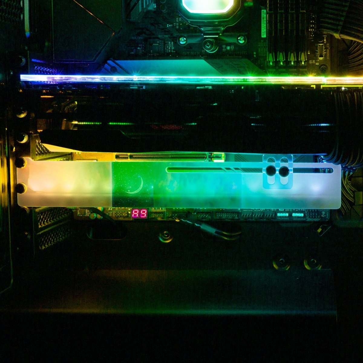 The Nights Door RGB GPU Support Bracket - Perphotal - V1Tech