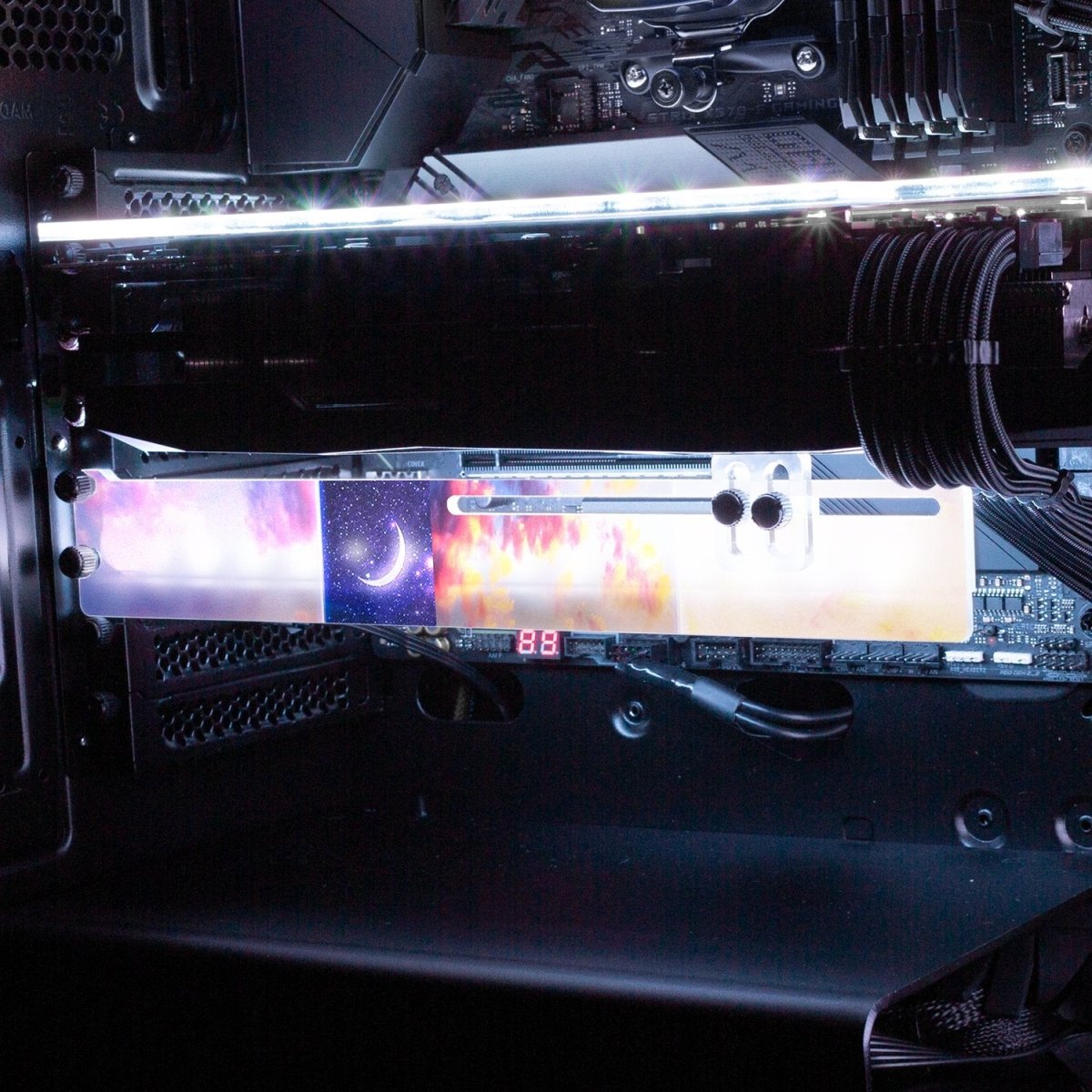 The Nights Door RGB GPU Support Bracket - Perphotal - V1Tech