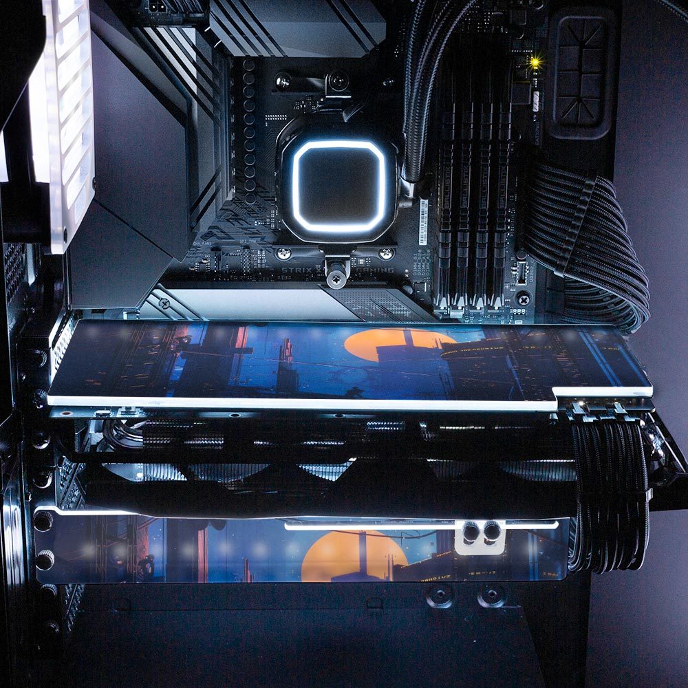 The Orange Moon RGB GPU Backplate - Dan Giuz - V1Tech